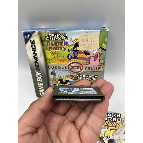 2 Games In 1 Cartoon Network Block Party & Speedway GBA GameBoy Advance - CIB - Picture 9 of 13
